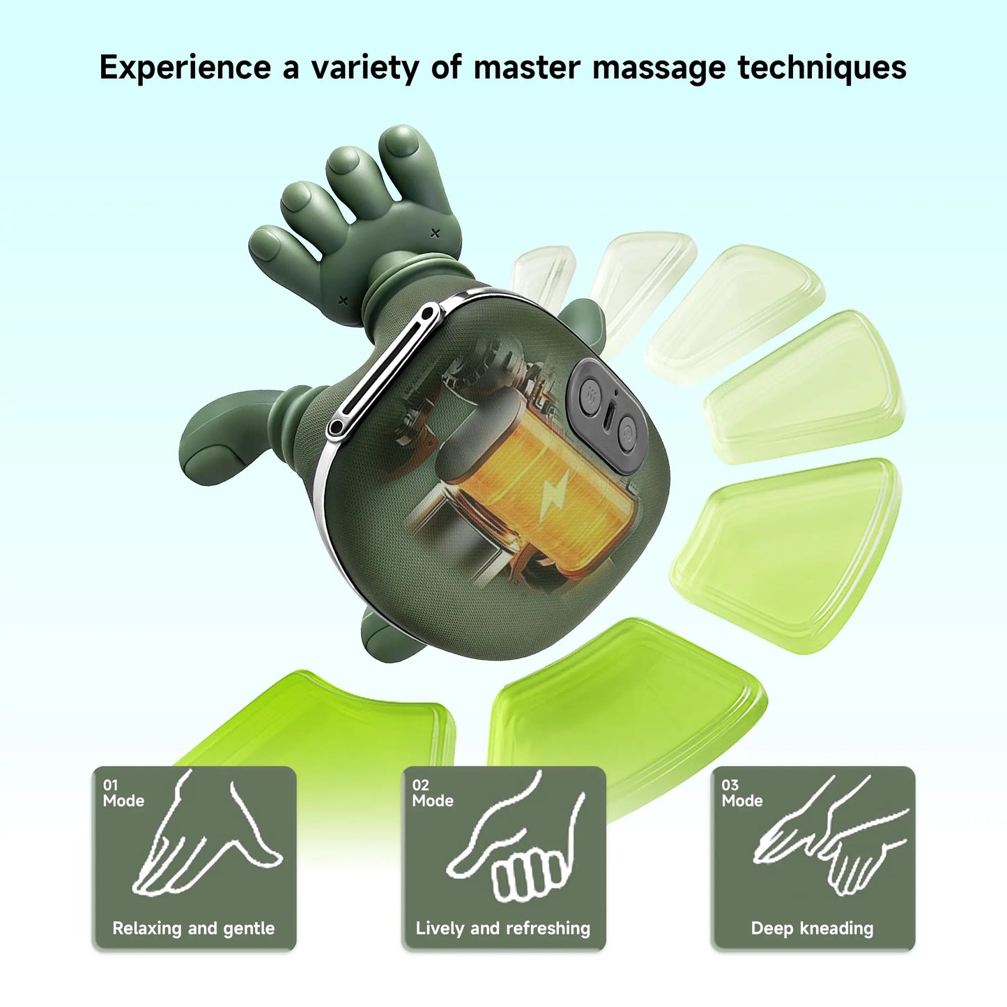 [Rejie]Summervibes 2026 Upgradedcategorysuperversion Shoulder Massager Electric Cervicalmassager Bionic Handheating Wireless Portable3D Kneading Massage for Pain Relief Deeptissue Leg Neck & Back Massager & Lightweightgift