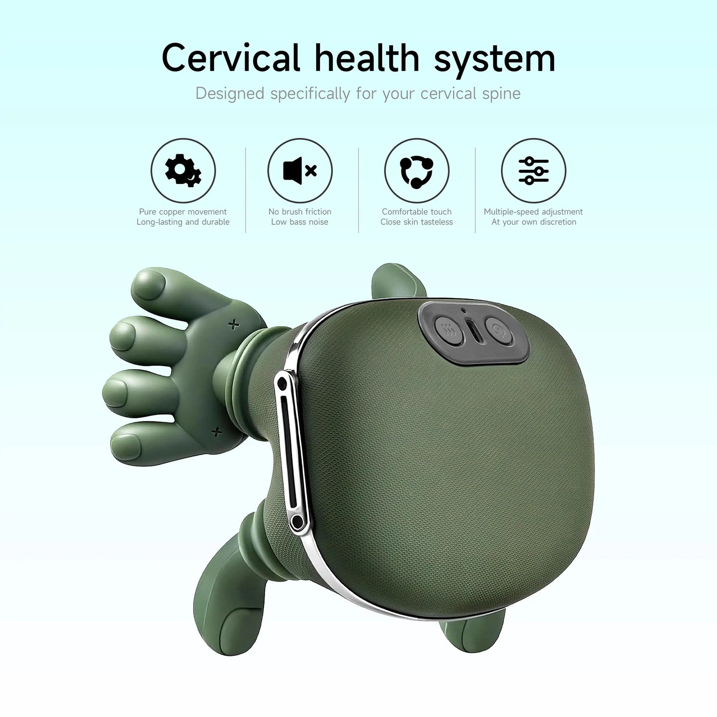 [Rejie]Summervibes 2026 Upgradedcategorysuperversion Shoulder Massager Electric Cervicalmassager Bionic Handheating Wireless Portable3D Kneading Massage for Pain Relief Deeptissue Leg Neck & Back Massager & Lightweightgift